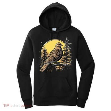 Retro Style Mourning Dove Women's Hoodie