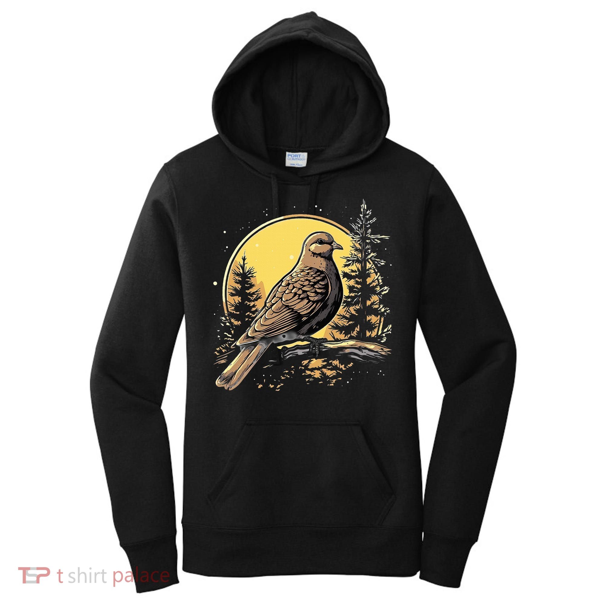 Retro Style Mourning Dove Women's Hoodie