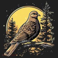 Retro Style Mourning Dove Tumbler thumb 3