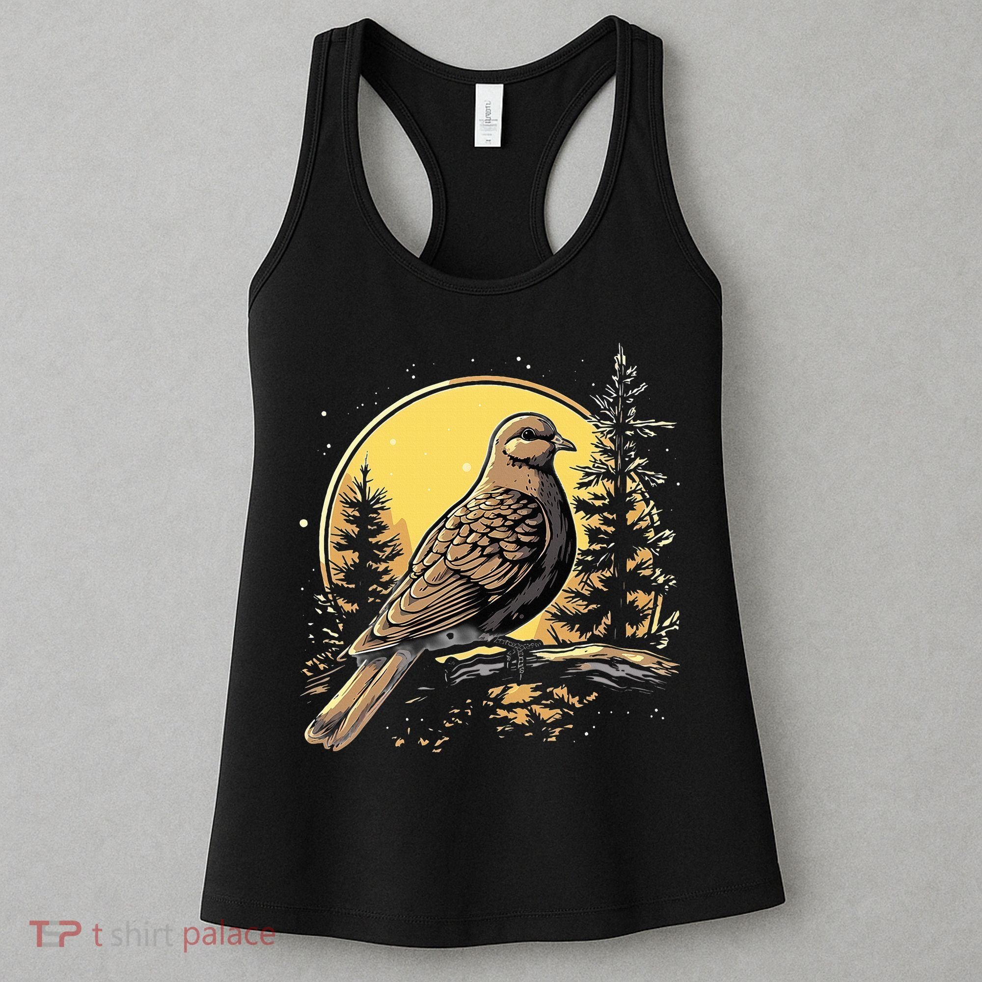 Retro Style Mourning Dove Women's Tank Top