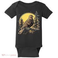 Retro Style Mourning Dove Baby Bodysuit thumb 0
