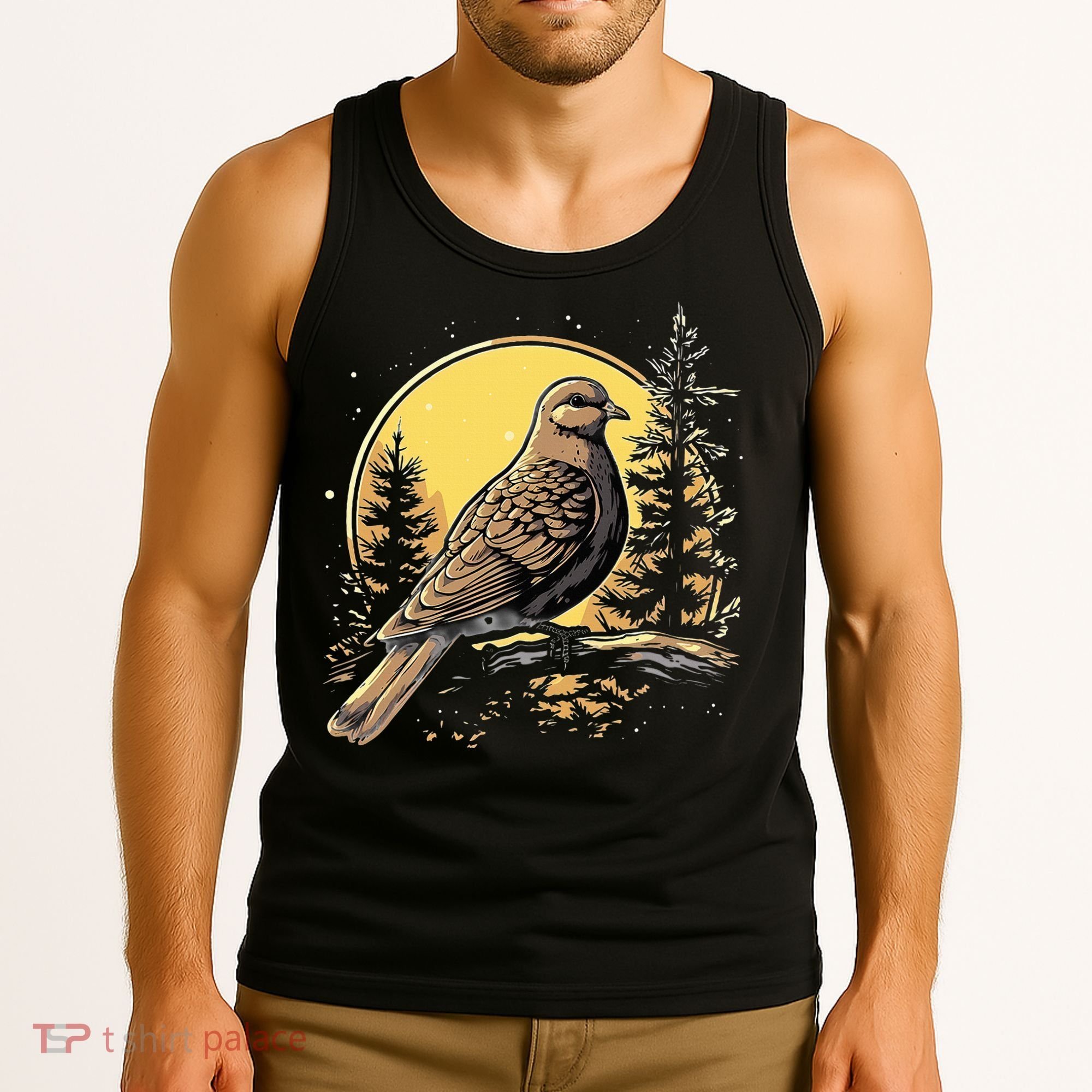 Retro Style Mourning Dove Tank Top