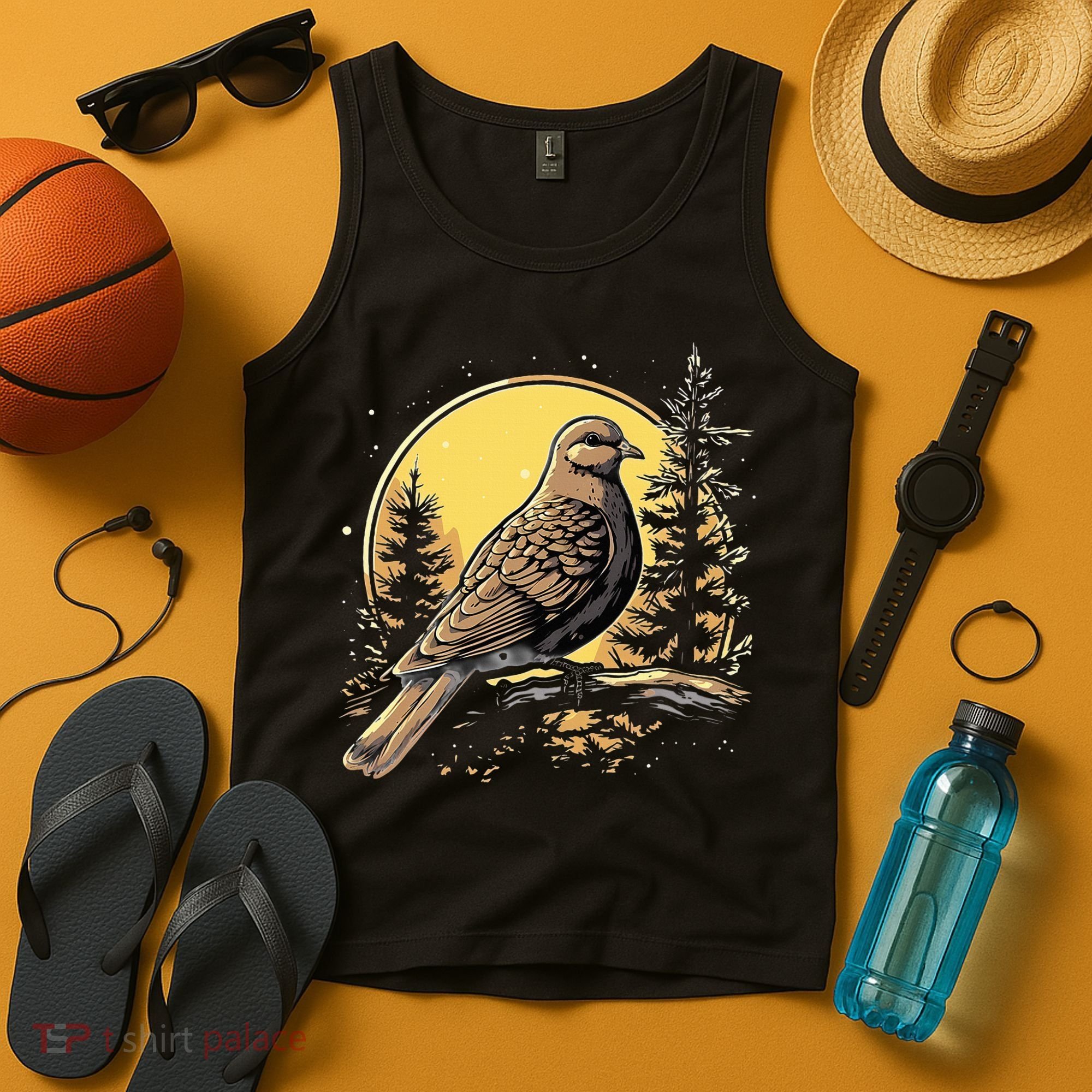 Retro Style Mourning Dove Tank Top