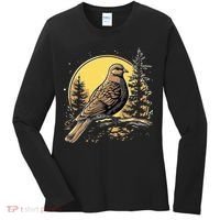 Retro Style Mourning Dove Women's Long Sleeve Shirt thumb 0