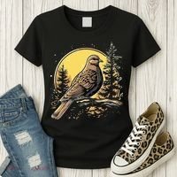 Retro Style Mourning Dove Women's T-Shirt thumb 3