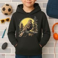Retro Style Mourning Dove Kids Hoodie thumb 2