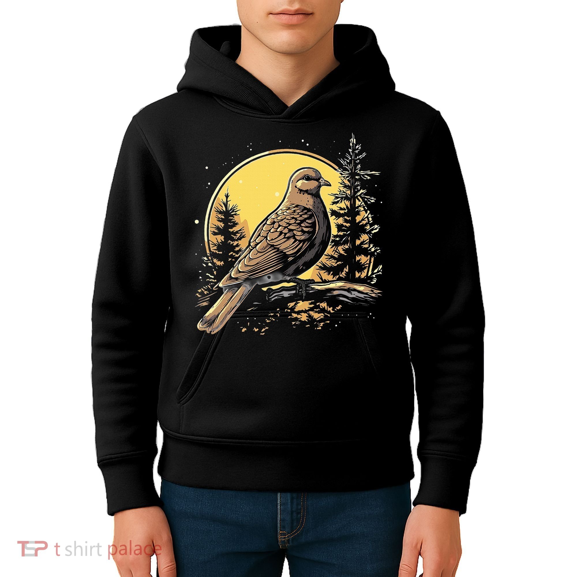 Retro Style Mourning Dove Kids Hoodie