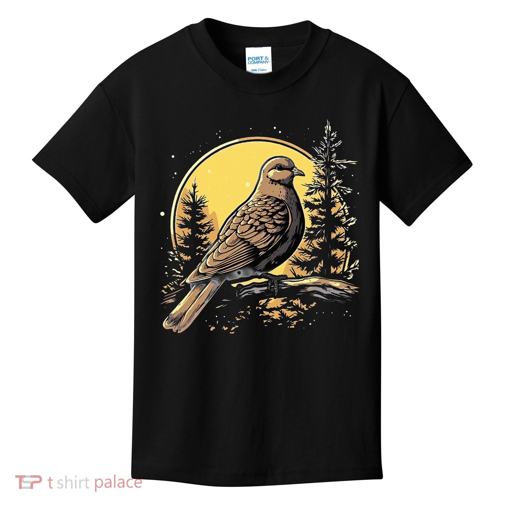 Retro Style Mourning Dove Kids T-Shirt