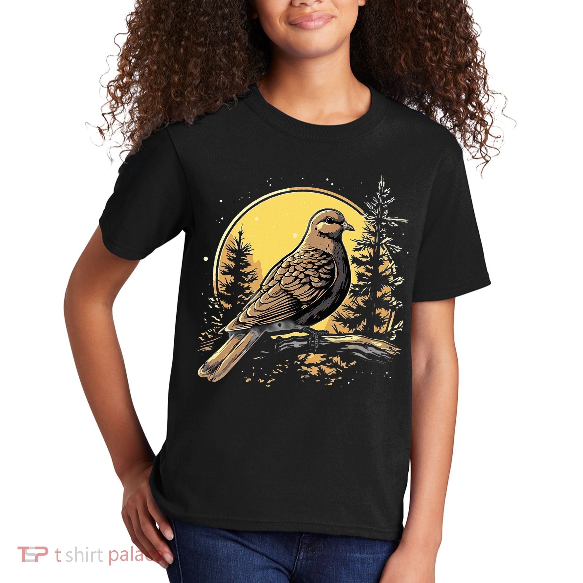 Retro Style Mourning Dove Kids T-Shirt