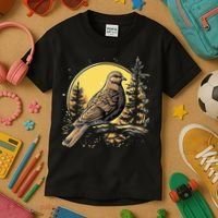 Retro Style Mourning Dove Kids T-Shirt thumb 3