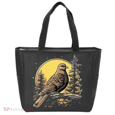 Retro Style Mourning Dove Tote Bag
