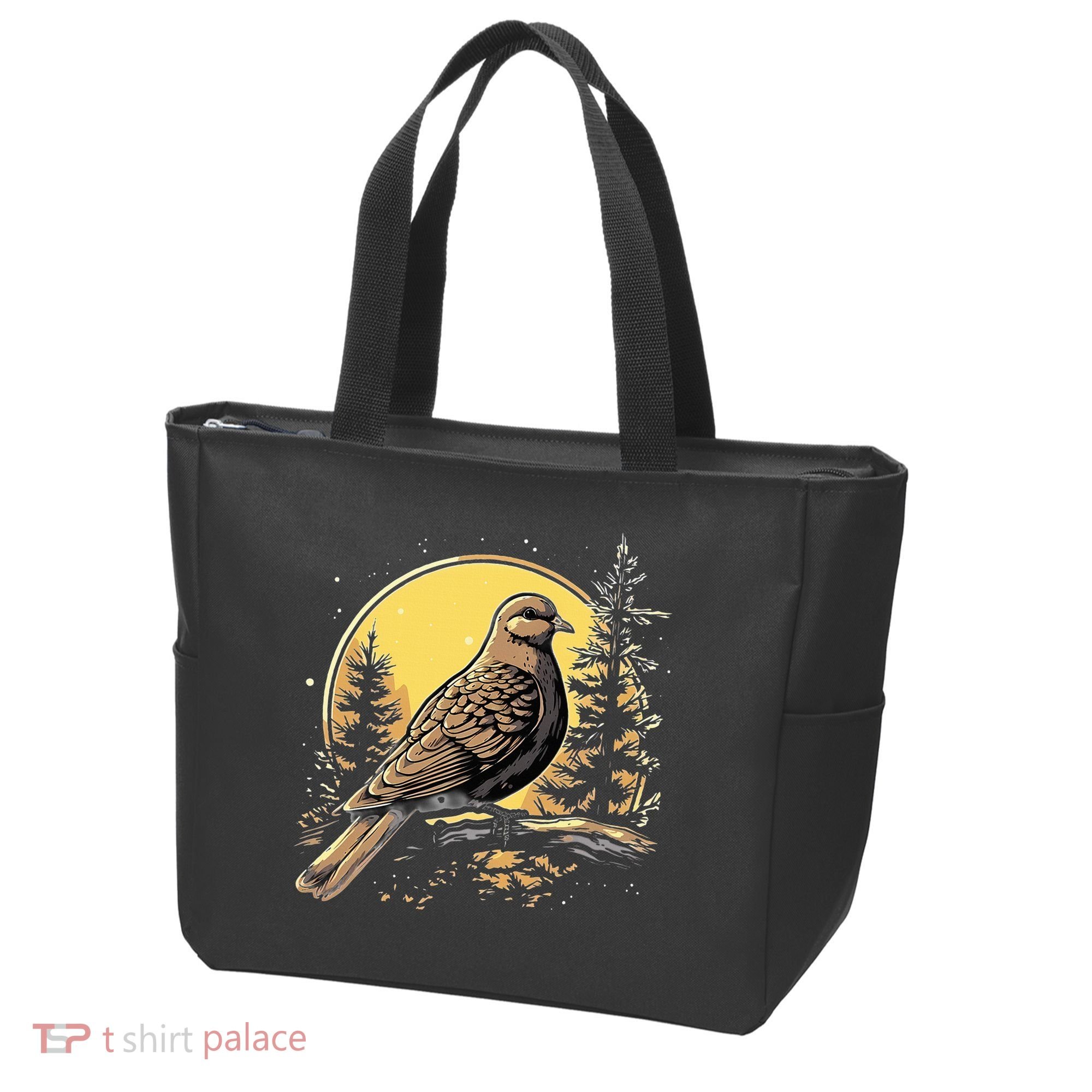 Retro Style Mourning Dove Tote Bag