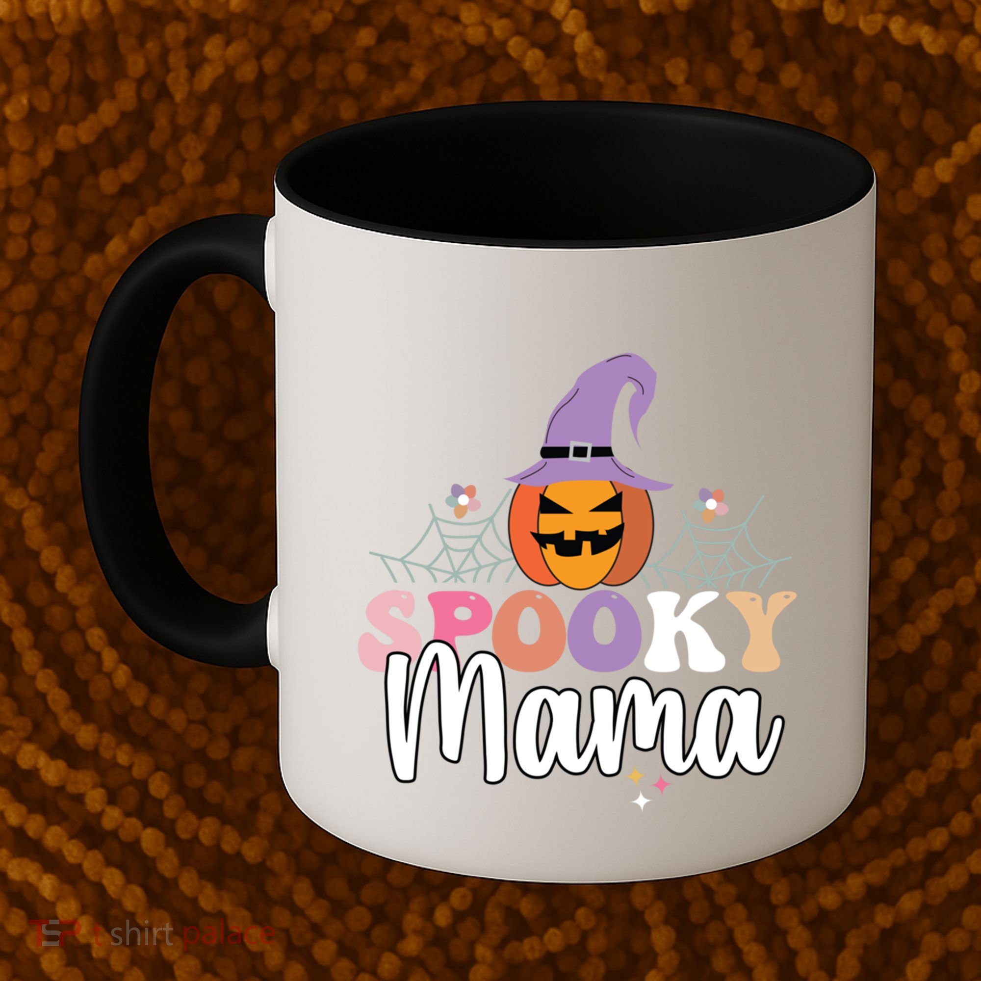 Retro Spooky Mama Graphic Gift Coffee Mug