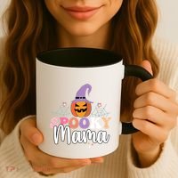 Retro Spooky Mama Graphic Gift Coffee Mug thumb 3