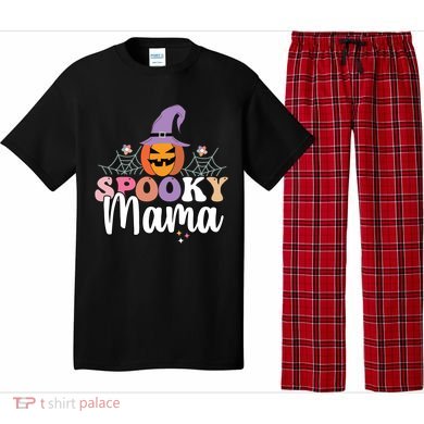 Retro Spooky Mama Graphic Gift Pajama Set