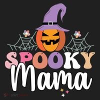 Retro Spooky Mama Graphic Gift Hat thumb 2