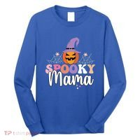 Retro Spooky Mama Graphic Gift Long Sleeve Shirt thumb 0