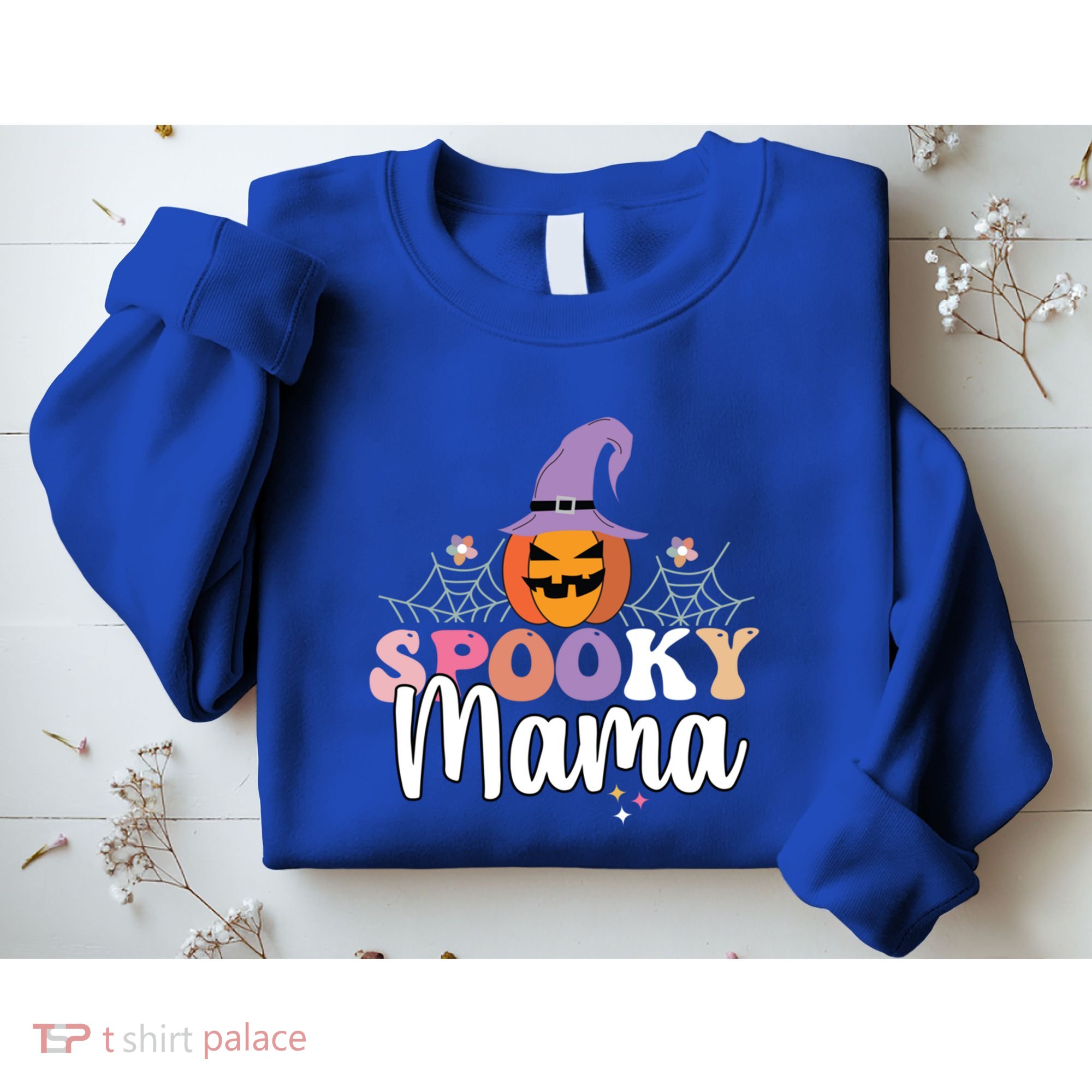 Retro Spooky Mama Graphic Gift Sweatshirt