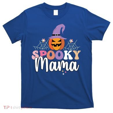 Retro Spooky Mama Graphic Gift T-Shirt