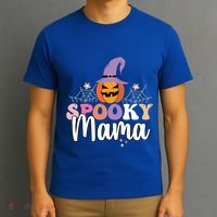 Retro Spooky Mama Graphic Gift T-Shirt thumb 3