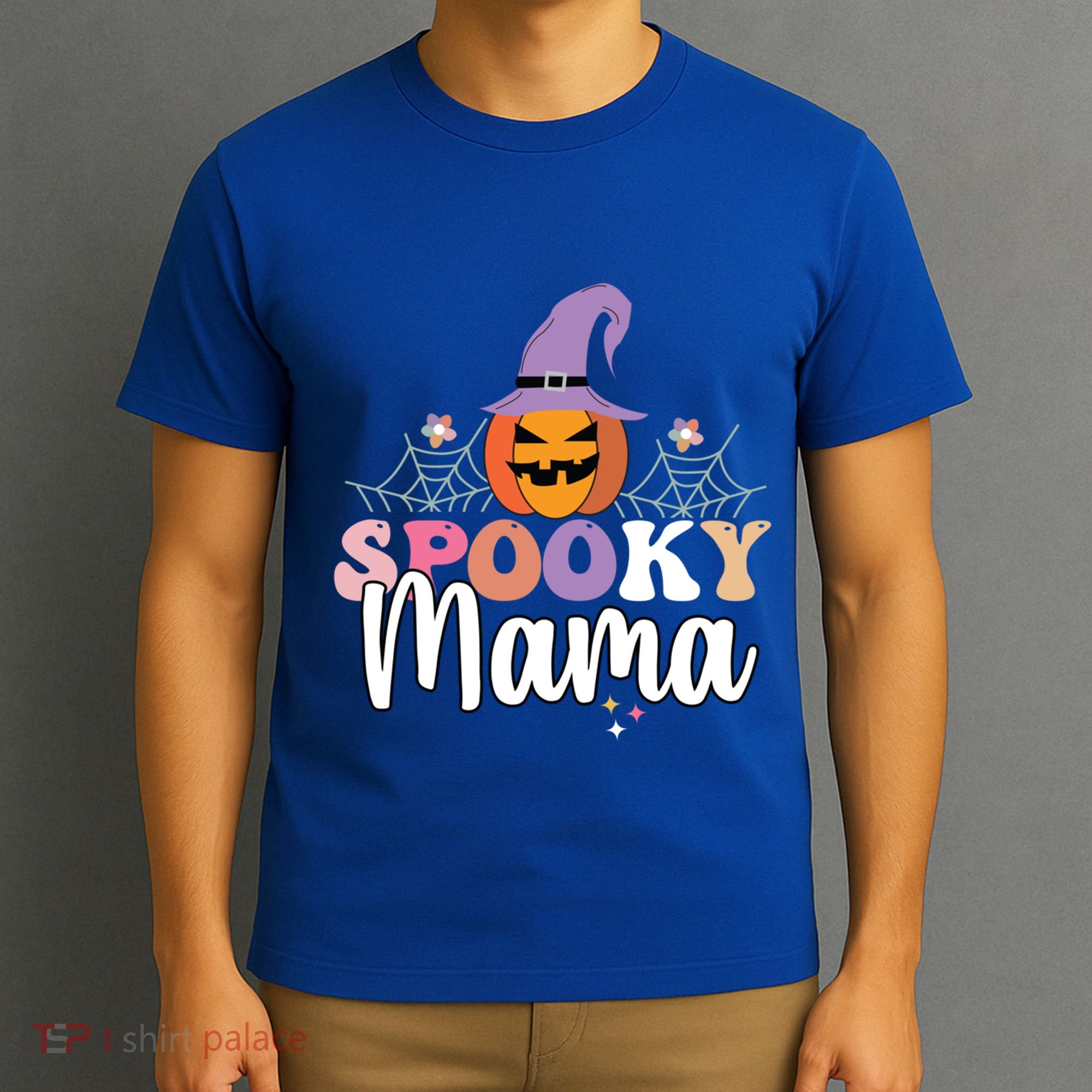 Retro Spooky Mama Graphic Gift T-Shirt