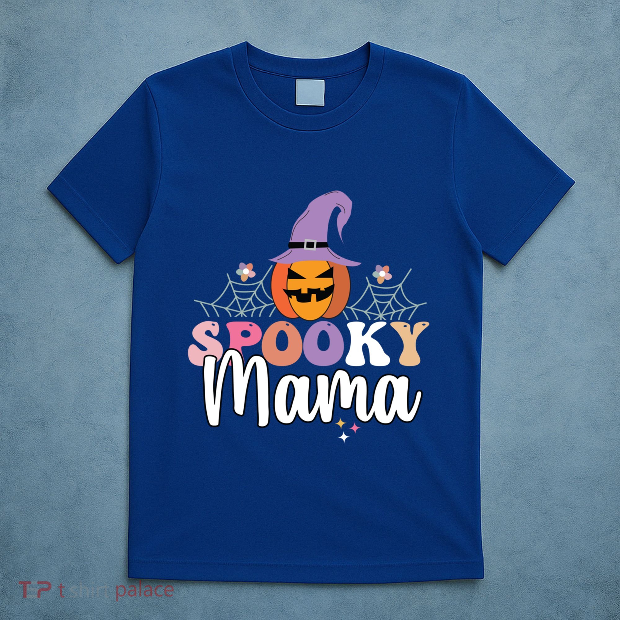 Retro Spooky Mama Graphic Gift T-Shirt