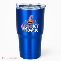 Retro Spooky Mama Graphic Gift Tumbler thumb 0