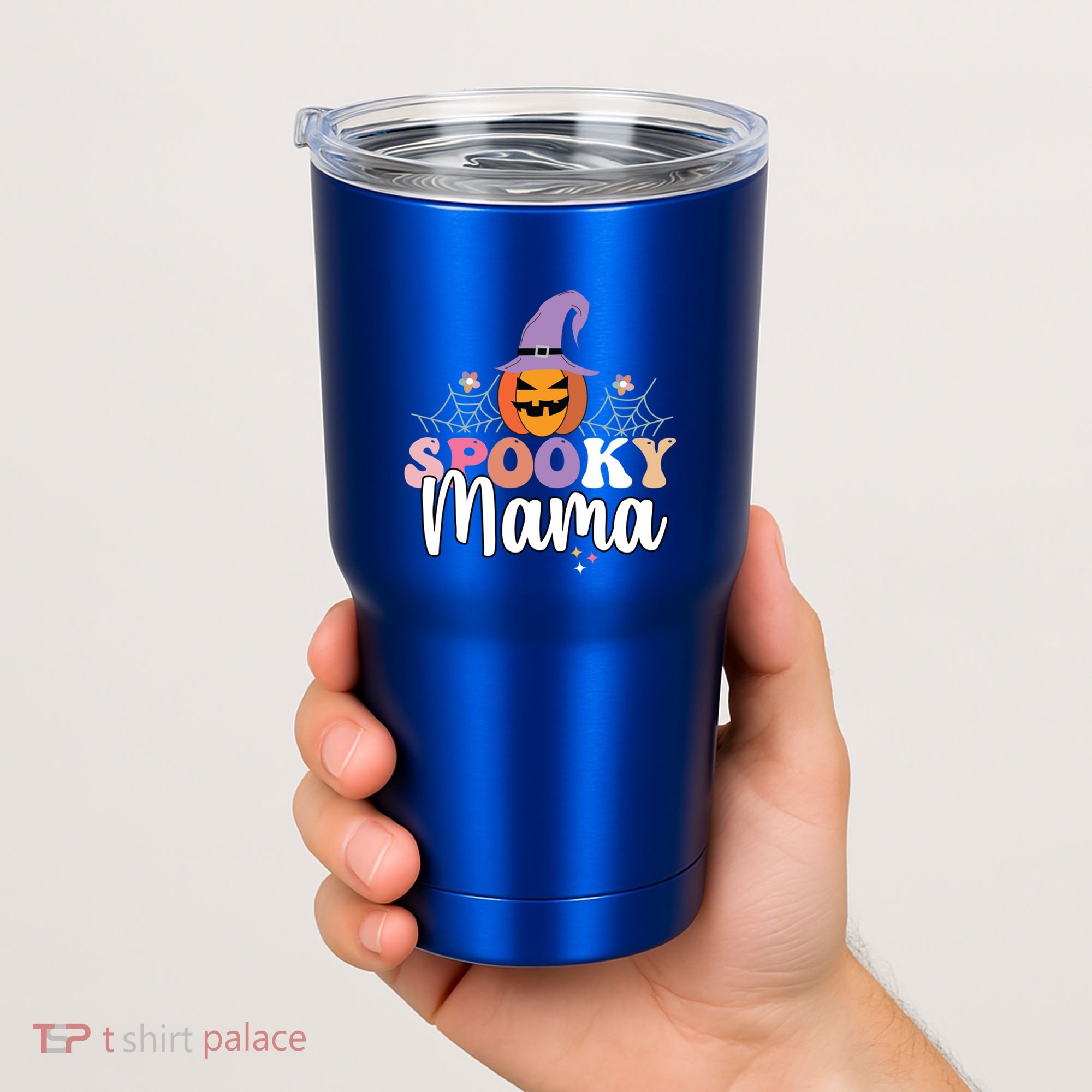 Retro Spooky Mama Graphic Gift Tumbler
