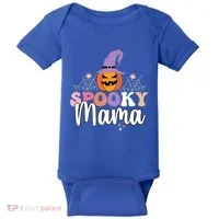 Retro Spooky Mama Graphic Gift Baby Bodysuit thumb 0