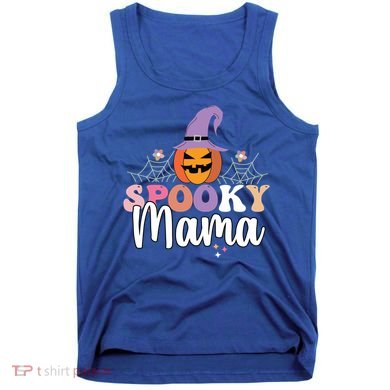 Retro Spooky Mama Graphic Gift Tank Top