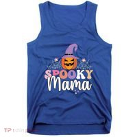Retro Spooky Mama Graphic Gift Tank Top thumb 0