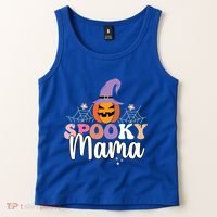 Retro Spooky Mama Graphic Gift Tank Top thumb 2