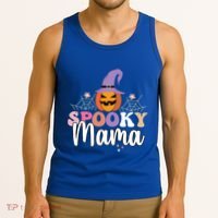 Retro Spooky Mama Graphic Gift Tank Top thumb 3