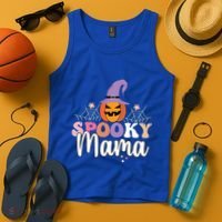 Retro Spooky Mama Graphic Gift Tank Top thumb 4