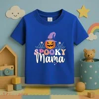 Retro Spooky Mama Graphic Gift Toddler T-Shirt thumb 3