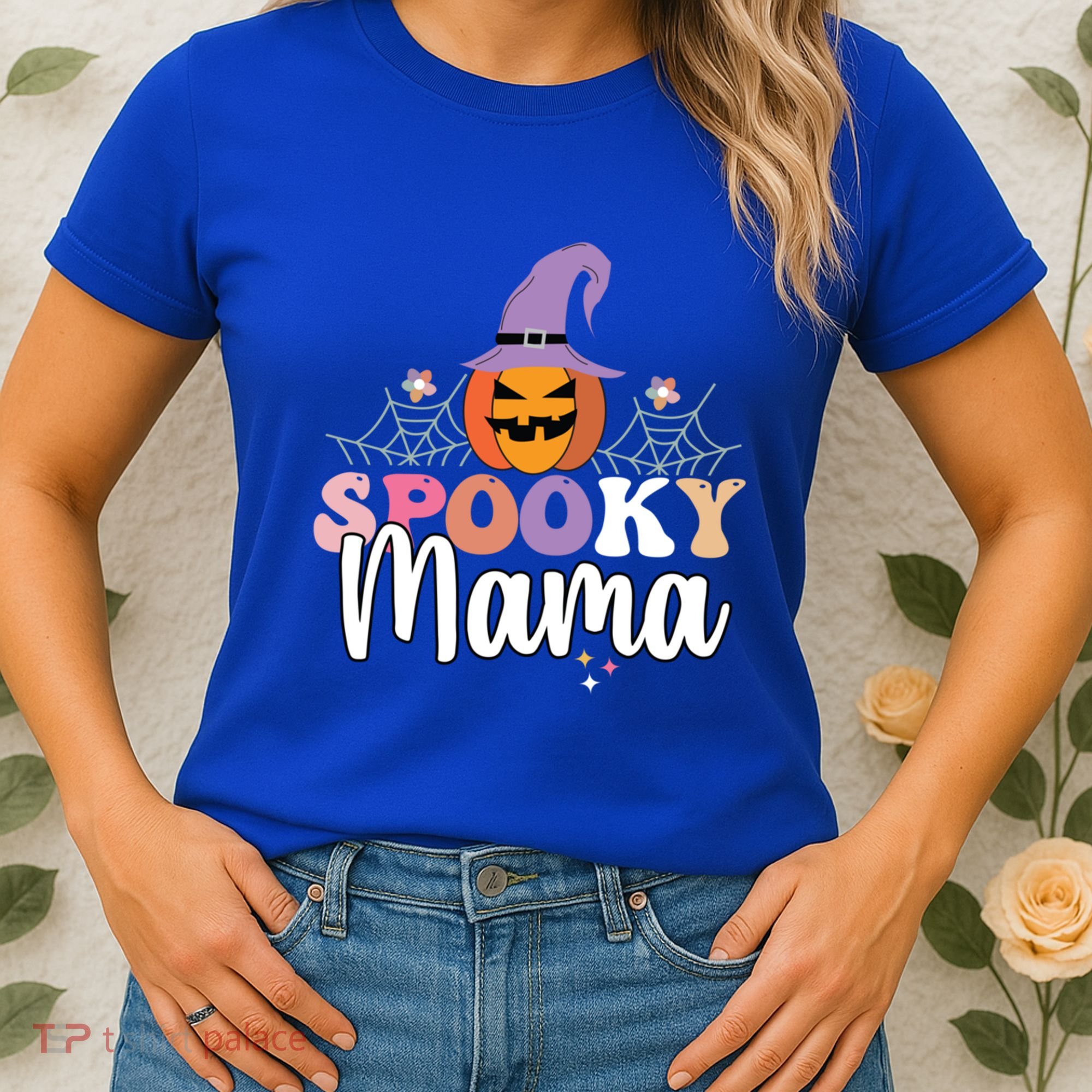Retro Spooky Mama Graphic Gift Women's T-Shirt