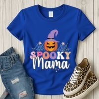 Retro Spooky Mama Graphic Gift Women's T-Shirt thumb 3