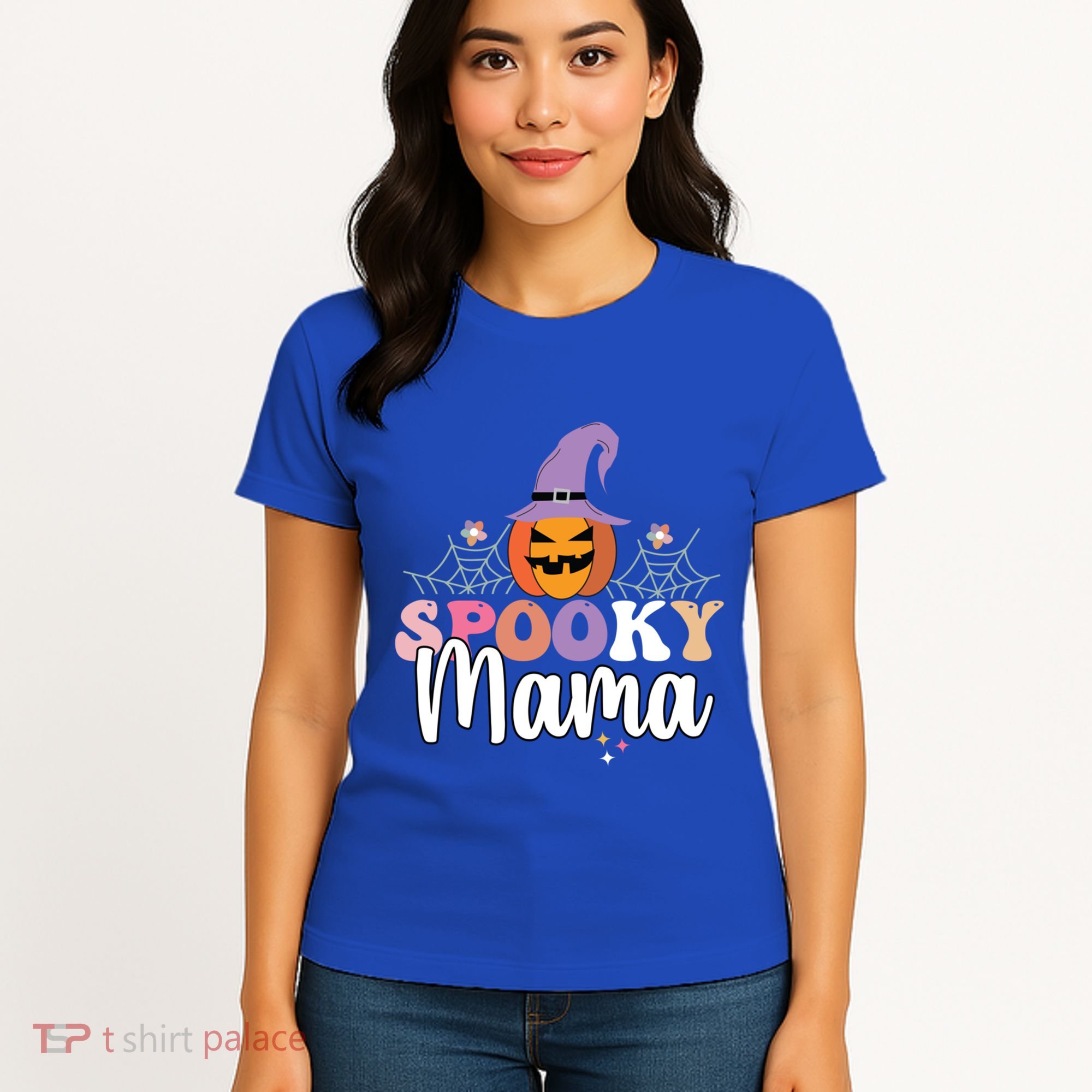 Retro Spooky Mama Graphic Gift Women's T-Shirt