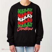 Retro Style Merry Christmas Women's Sweatshirt thumb 0