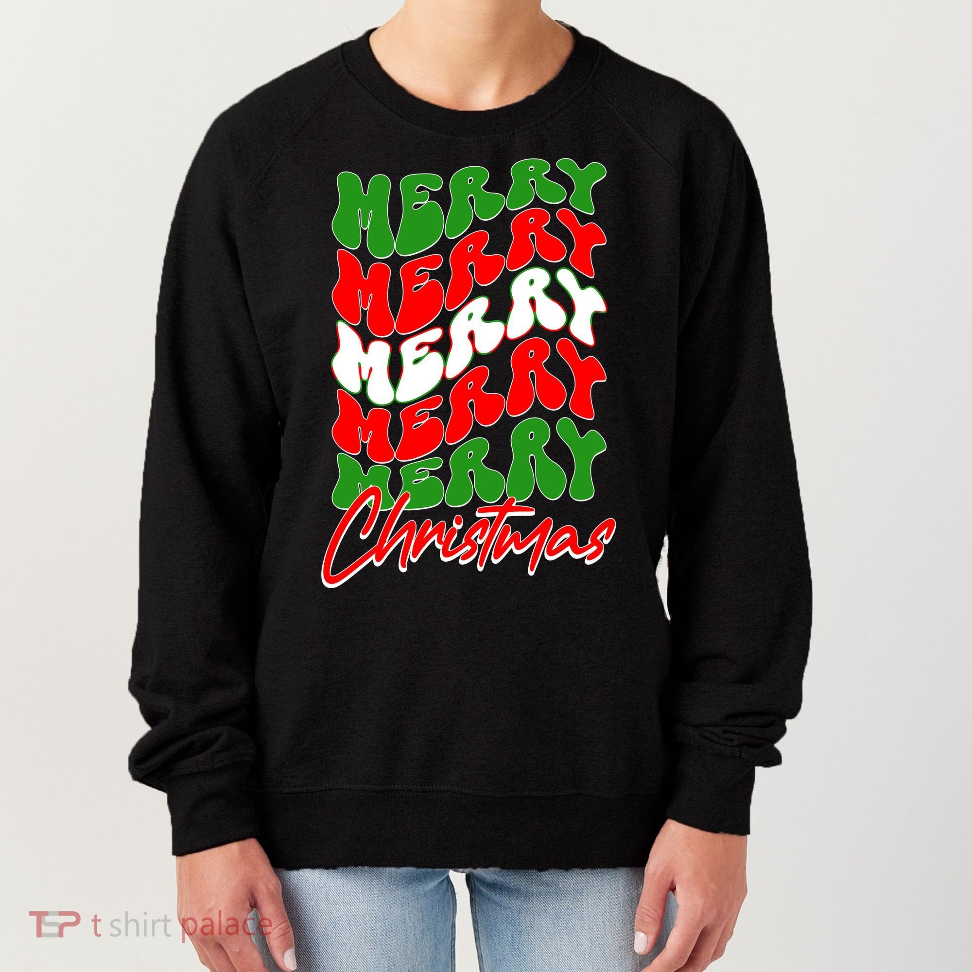 Retro Style Merry Christmas Women's Sweatshirt