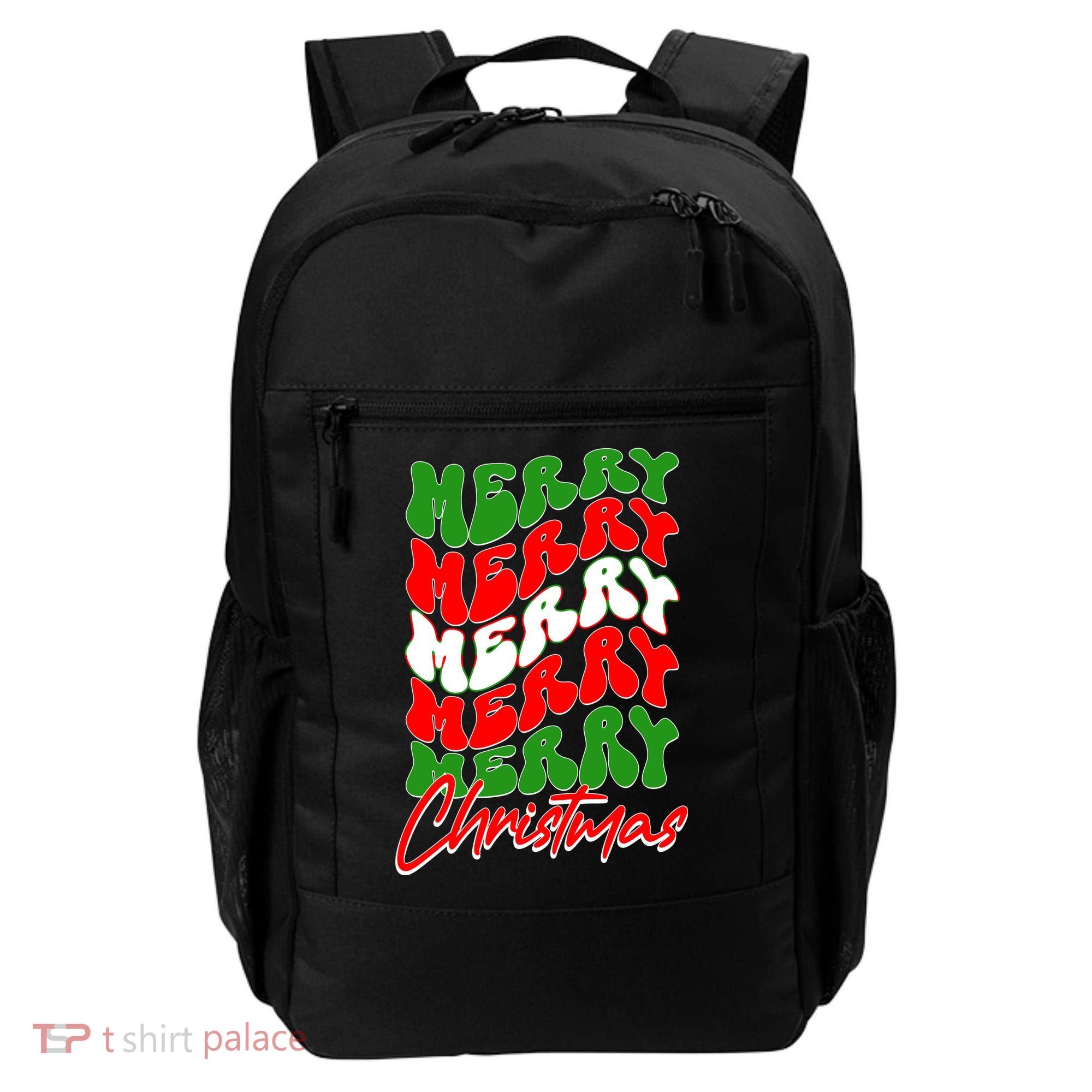 Retro Style Merry Christmas Backpack