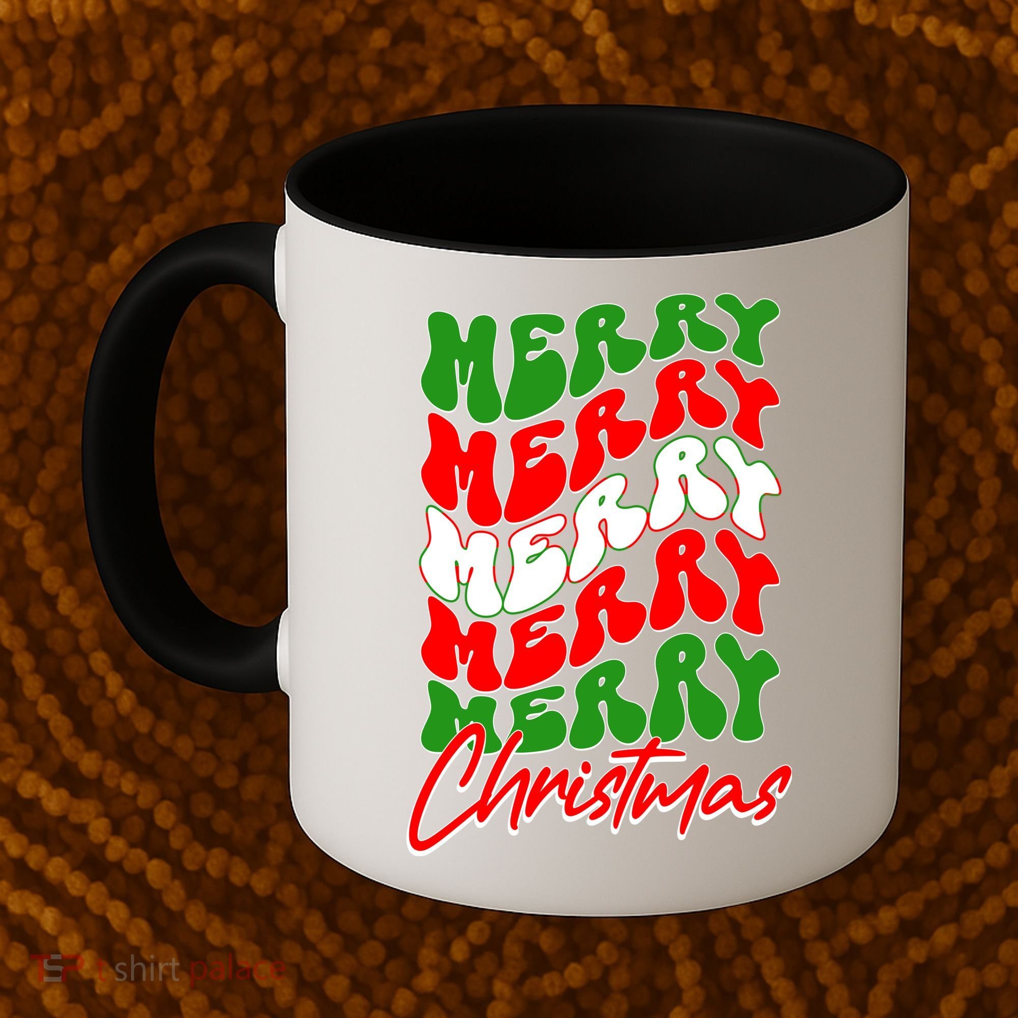 Retro Style Merry Christmas Coffee Mug
