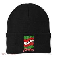Retro Style Merry Christmas Beanie thumb 0