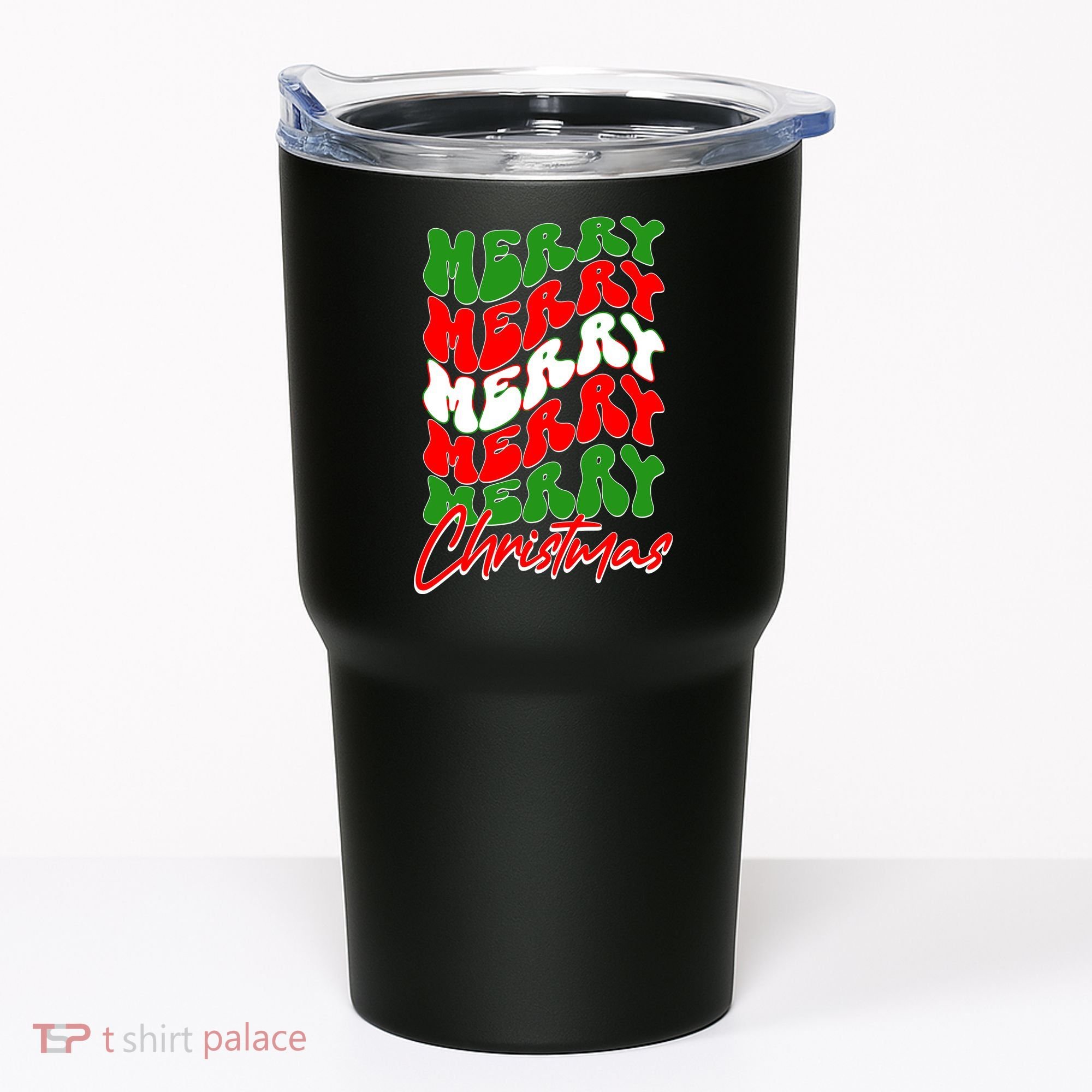 Retro Style Merry Christmas Tumbler