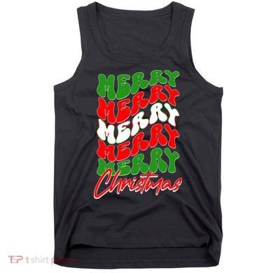 Retro Style Merry Christmas Tank Top