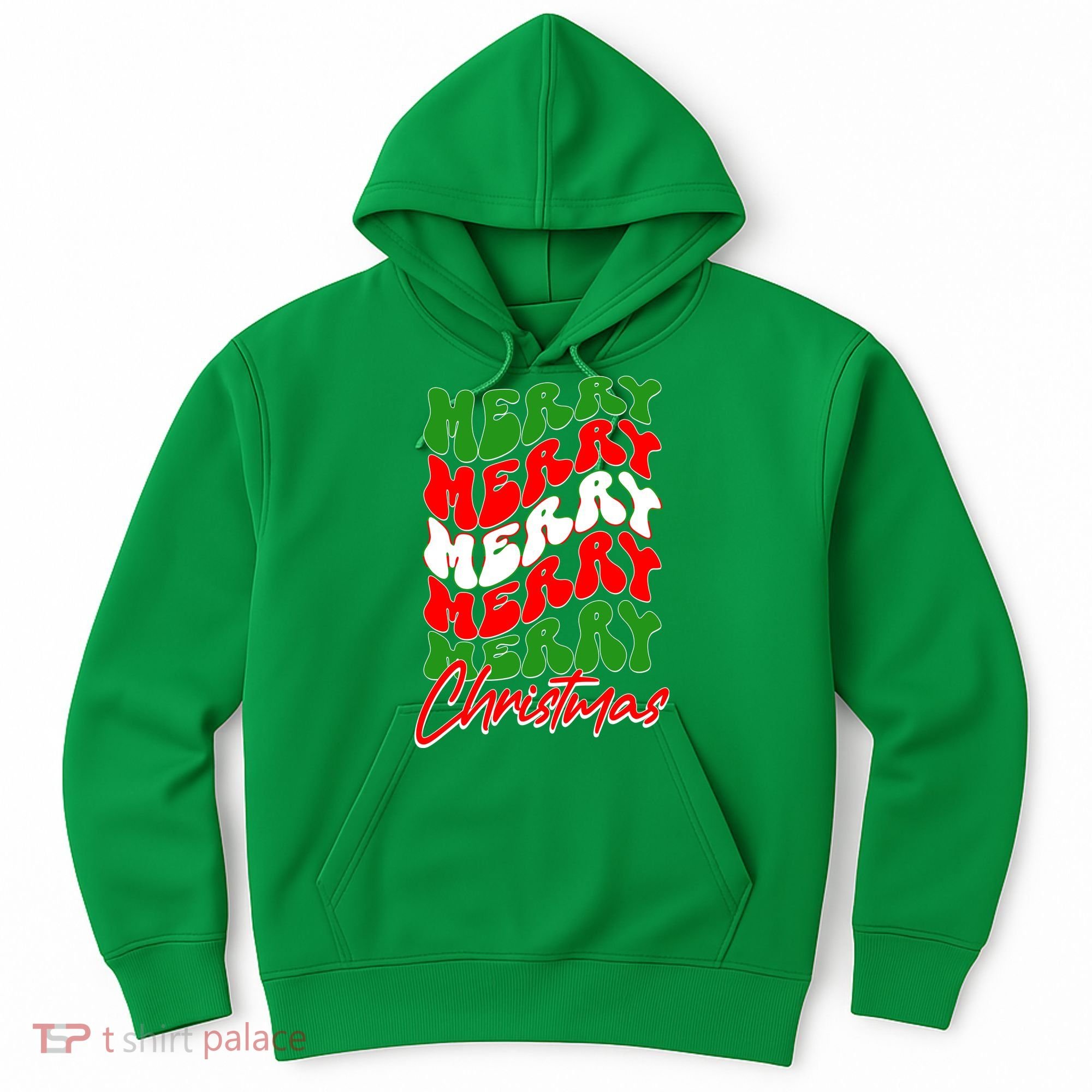Retro Style Merry Christmas Hoodie