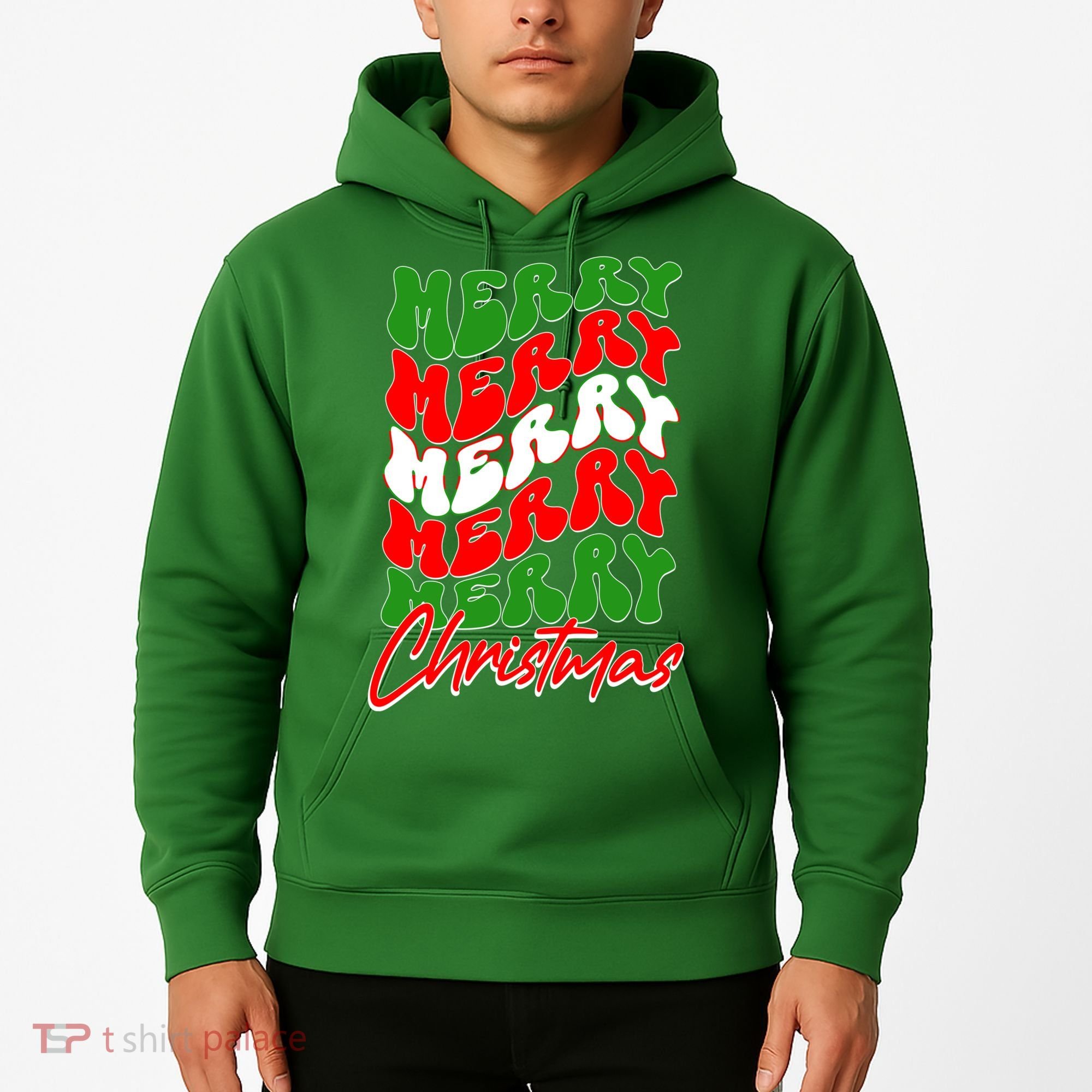Retro Style Merry Christmas Hoodie
