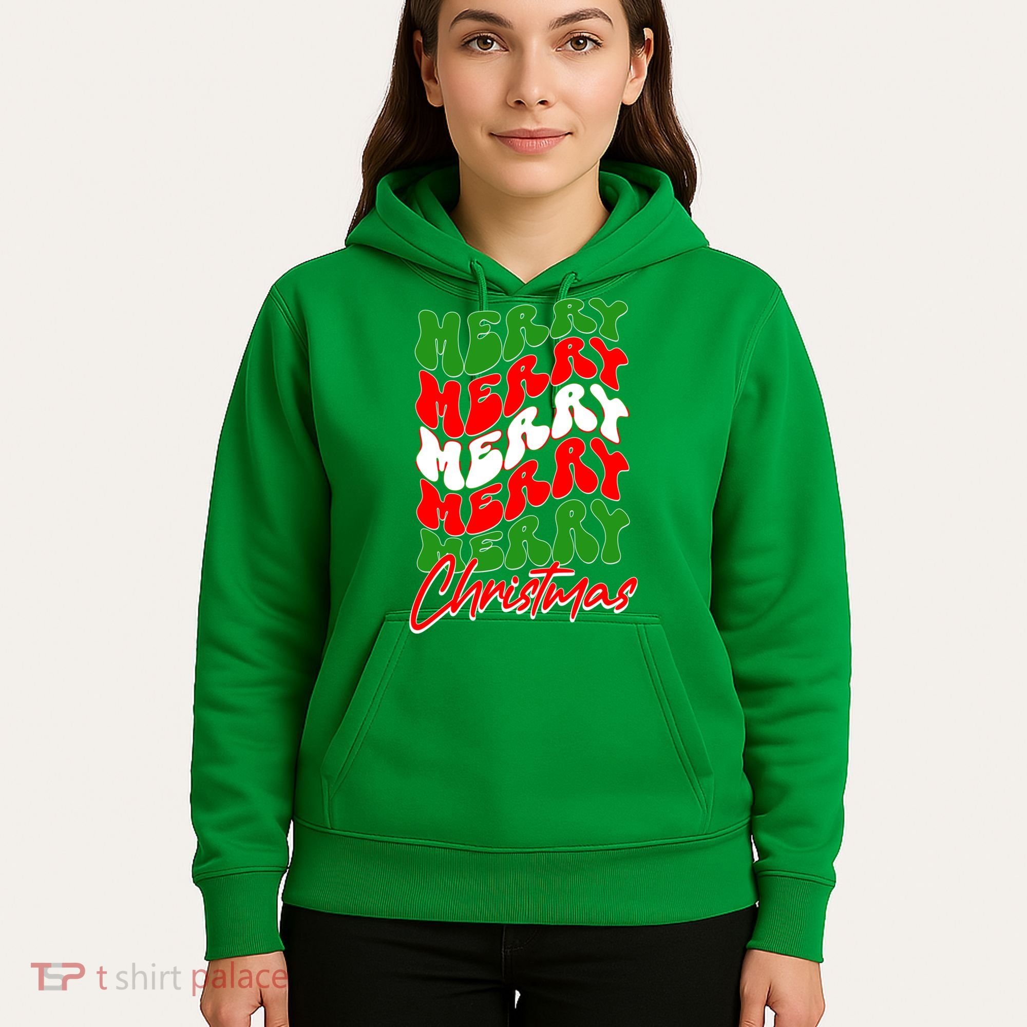 Retro Style Merry Christmas Hoodie