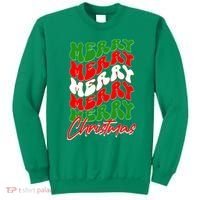 Retro Style Merry Christmas Sweatshirt thumb 0
