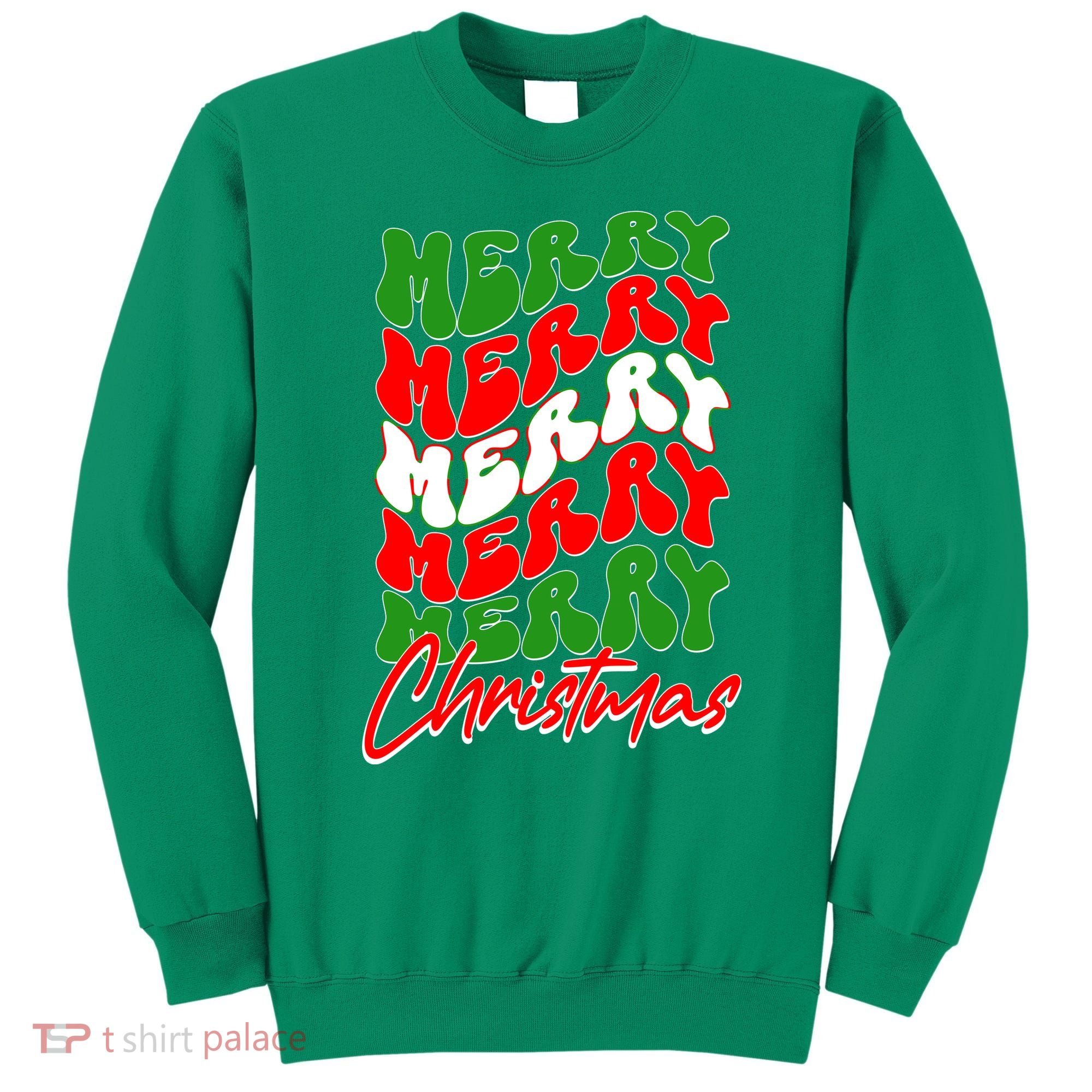 Retro Style Merry Christmas Sweatshirt